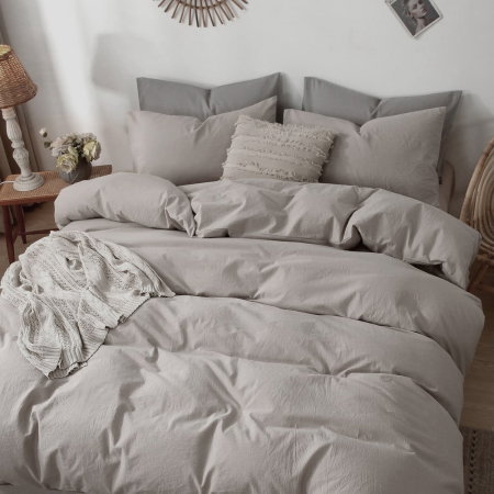Lenjerii pat - Lenjerie de pat Percale 1P, 3 piese, cearceaf pat clasic 160cm x 240cm, cearceaf pilota 150cm x 220cm, 1 fata perna 50 x 70, bej