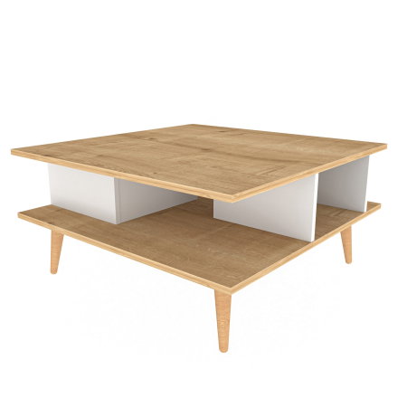 Masuta de cafea AKYA, stejar, 89x89x44 cm [5]