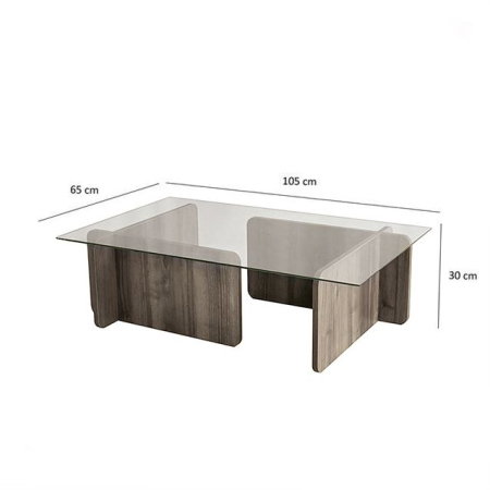 Masuta de cafea ESCAPE, 105x65x30 cm [8]