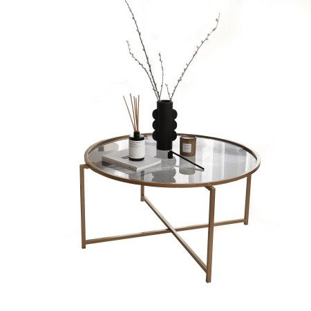 Masute Cafea - Masuta de cafea GOLD SUN, 83x83x40 cm