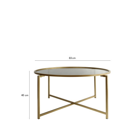 Masuta de cafea GOLD SUN, 83x83x40 cm [7]