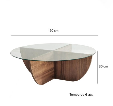 Masuta de cafea LILY, 90x90x30 cm [8]