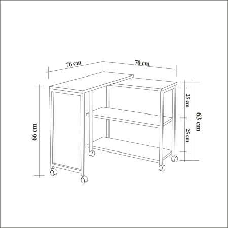 Masuta de cafea MELIN, 70x76x63 cm [15]