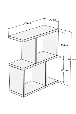 Masuta de cafea ZET, 45x17x51,4 cm [4]