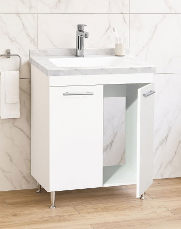 Mobilier Baie - Set Baza si Lavoar seria 867, 60 cm, alb