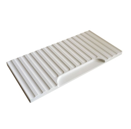 Set Baza front MDF si Lavoar seria 633, cu sertare, cadru metalic, 60 cm, alb rustic [5]
