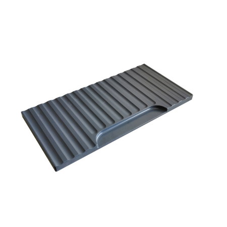 Set Baza front MDF si Lavoar seria 633, cu sertare, cadru metalic, 60 cm, antracit [8]