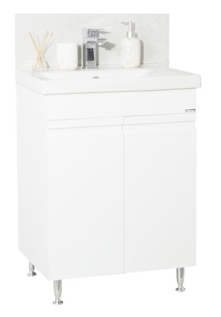 Set Baza front MDF si Lavoar seria 786, 60 cm, alb [1]