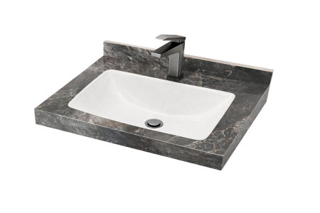 Mobilier Baie - Set Baza front MDF si Lavoar seria 833, montat, 60 cm, antracit