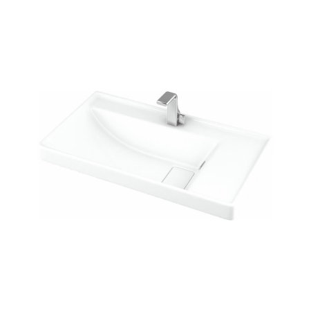 Set Baza front MDF si Lavoar seria 286, cu sertare, cadru metalic, montat, 60 cm, alb [6]