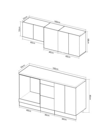 Bucatarii Moderne - Set bucatarie SPACE 160 cm, 6 corpuri, corp cuptor, cu sertare, blat termorezistent, fronturi MDF, antracit