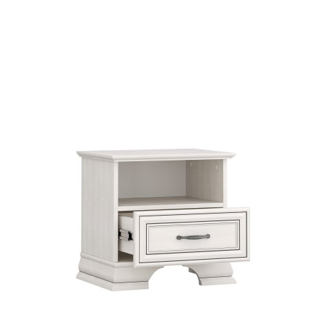 Colectia TIFFANY - Noptiera cu 1 sertar TIFFANY II, crem fineline, 49x37x47,9 cm