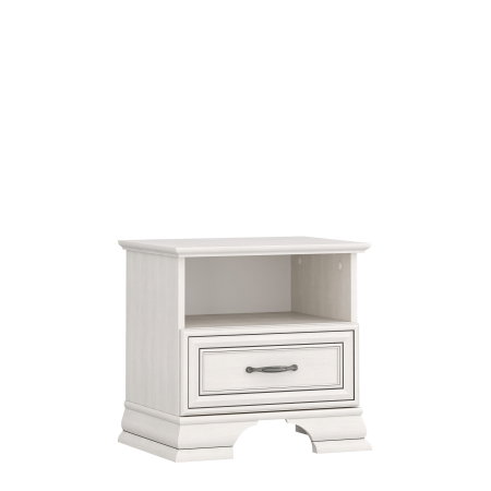 Colectia TIFFANY - Noptiera cu 1 sertar TIFFANY II, crem fineline, 49x37x47,9 cm
