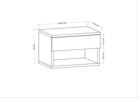 Noptiera JAMOT, 44,6x29x31,9 cm [5]