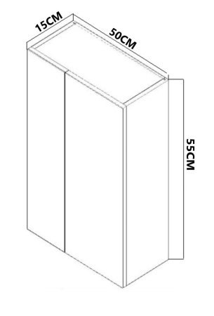 Mobilier Baie - Oglinda SERENA, alb, 50x55 cm