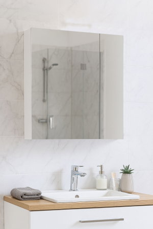 Mobilier Baie - Oglinda SERENA, alb, 55x55 cm