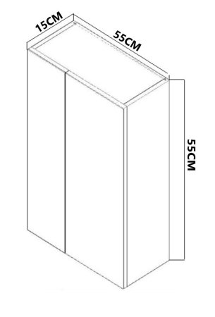 Mobilier Baie - Oglinda SERENA, alb, 55x55 cm