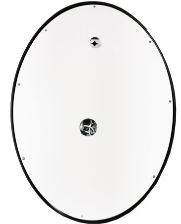 Mobilier Baie - Oglinda cu iluminare LED si intrerupator touch, MD6, rama neagra, 50x70 cm