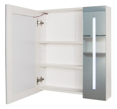 Mobilier Baie - Oglinda cu iluminare LED EDGE, alb, 70x68 cm