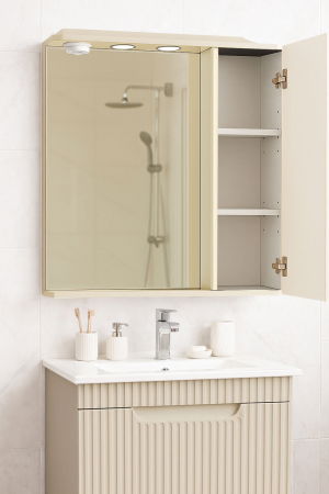 Oglinzi Baie - Oglinda seria 033, front MDF, crem, 60 cm