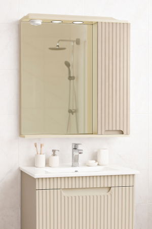 Oglinzi Baie - Oglinda seria 033, front MDF, crem, 60 cm