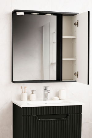 Oglinzi Baie - Oglinda seria 033, front MDF, negru, 60 cm