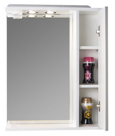 Oglinzi Baie - Dulap baie suspendat seria 787 cu oglinda, front MDF, taupe, 60x14x71 cm