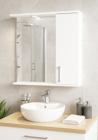 Mobilier Baie - Oglinda PROMO, alb, 65x60 cm