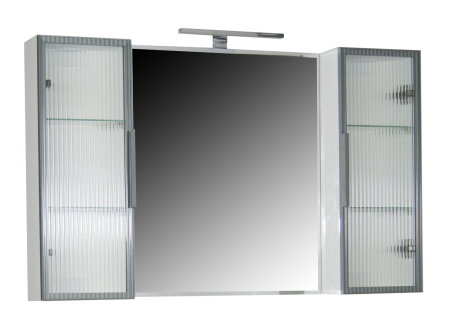 Oglinzi Baie - Oglinda seria 758, montata, alb, 100x68 cm