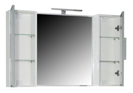 Oglinzi Baie - Oglinda seria 758, montata, alb, 100x68 cm