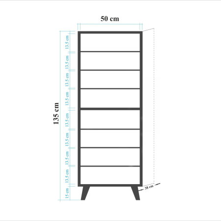 Pantofar FILINTA, 50x38x135 cm [6]
