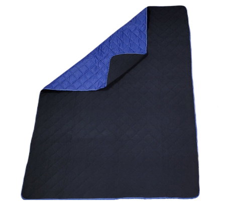 Articole Textile - Patura cocolino picnic impermeabila 3 straturi, PolarTech Somnart, 150x200, albastru + gri inchis