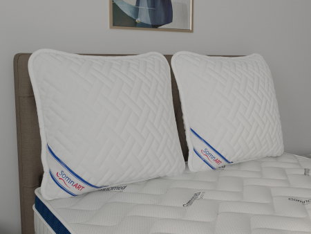Perna 60x60cm Somnart, Hygiena, hipoalergenica, bilute Superball, 100% fibra poliester [6]