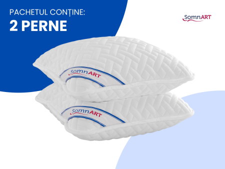 Perna 70x70cm Somnart, Hygiena, hipoalergenica, bilute Superball, 100% fibra poliester [10]