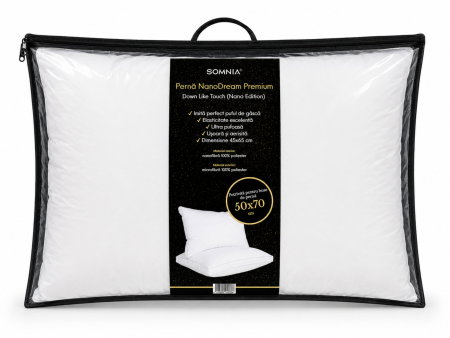 Perna clasica din nanofibra Somnia Élite Damasc, 50 x 70 cm, la geanta [11]