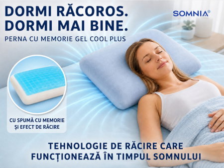 Perna cu memorie Gel Cool Plus 40x60 cm [4]