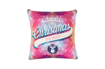 Articole Textile - Perna decor Craciun - Merry Christmas cu Ren