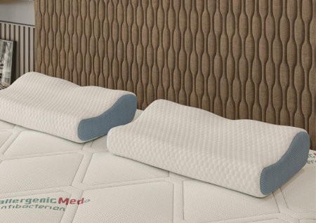 Perna ergonomica Memory Somnia 3D Air Mesh, sustinere exacta pentru gat si cap, 30x50 cm [14]