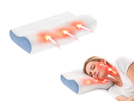 Perna ergonomica Memory Somnia 3D Air Mesh, sustinere exacta pentru gat si cap, 30x50 cm [5]