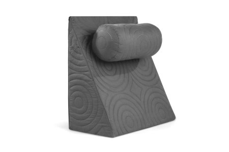 Produs în România - Perna Relax TV 60x68x30cm, ortopedica pentru citit, antireflux, cu husa detasabila, confortabila si rezistenta la spalari multiple la 40 grade, Gri