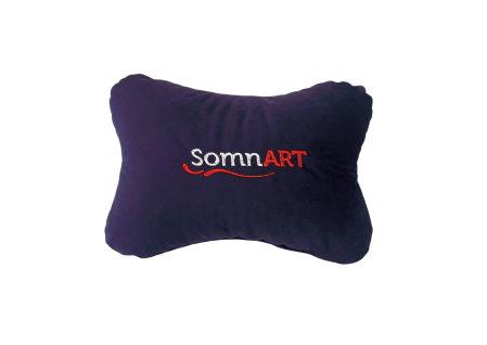Articole Textile - Perna Somnart pentru tetiera, mov, dimensiune 32x23