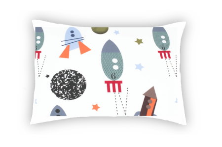 Articole Textile - Perna SomnART Rachete, 50x70 cm, bumbac