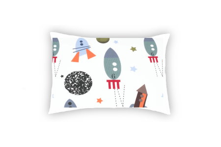 Articole Textile - Perna SomnART Rachete, 50x70 cm, bumbac