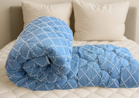 Produs în România - Pilota Duo Comfort Azure 180×200, Somnart, matlasata, umplutura medie-groasa 300 gr/mp, pentru primavara - toamna