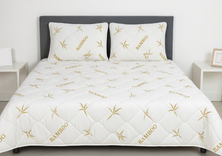 Articole Textile - Pilota matlasata Bambus Confort Somnart, 180x200 cm, 500 g, microfibra, iarna, foarte groasa