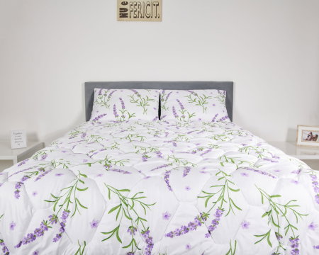 Articole Textile - Pilota matlasata Lavanda Confort Somnart, 180x200 cm, 500 g, microfibra, iarna, foarte groasa