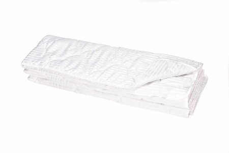 Pilota microfibra striata matlasata, Somnart, 180x200 cm, 200 g, alba, de vara, model lacrimi [4]