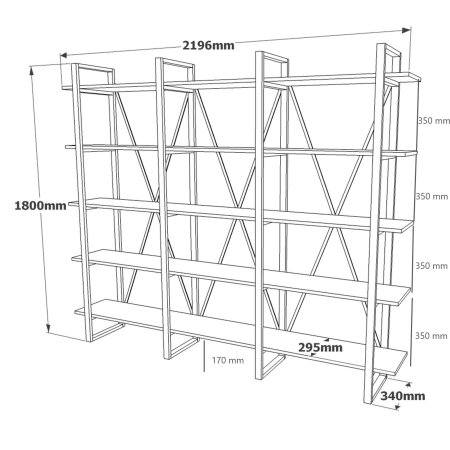 Raft ML4-A, 219,6x34x180 cm [5]