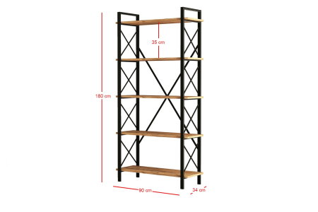 Raft NERO ELIT, 90x33,5x180 cm [10]