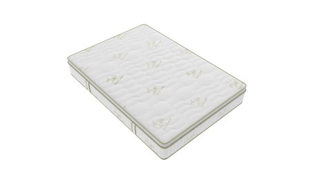 Saltea cu memorie si arcuri Bambus Super Confort Pocket Multilayer 200x200, inaltime 25 cm, husa matlasata, sistem 3D, manere, fermitate medie [9]